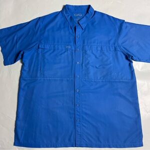 Gameguard Hydroblue Button Down  - Mens Shirt  SZ 2XL